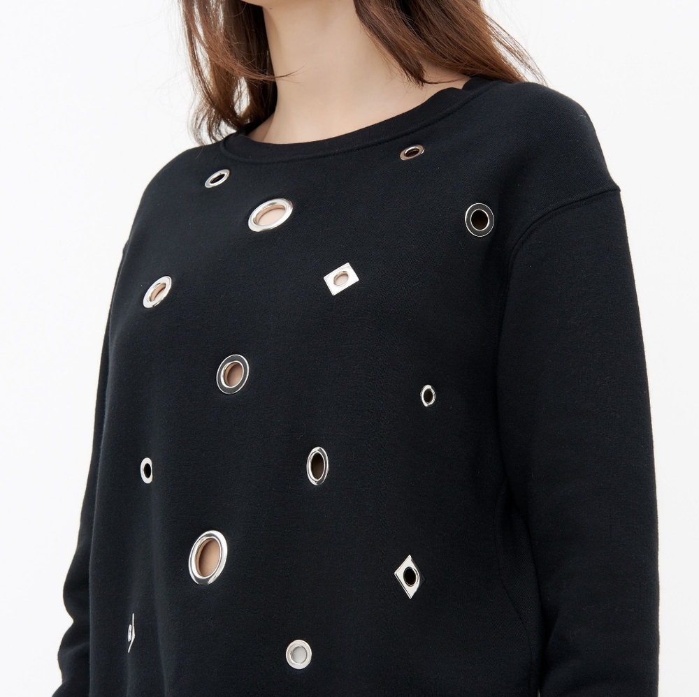 Sandro Black Sweatshirt size 2